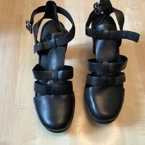 Born Black Strappy Heels